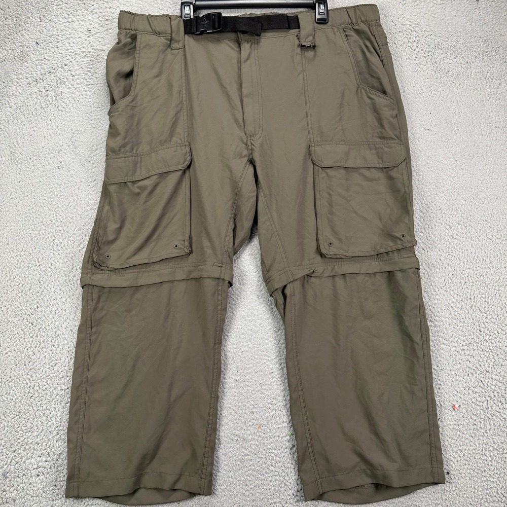 Boy Scouts Of America Pants Convertible Cargo Hiking Mens XL Olive Green Belted